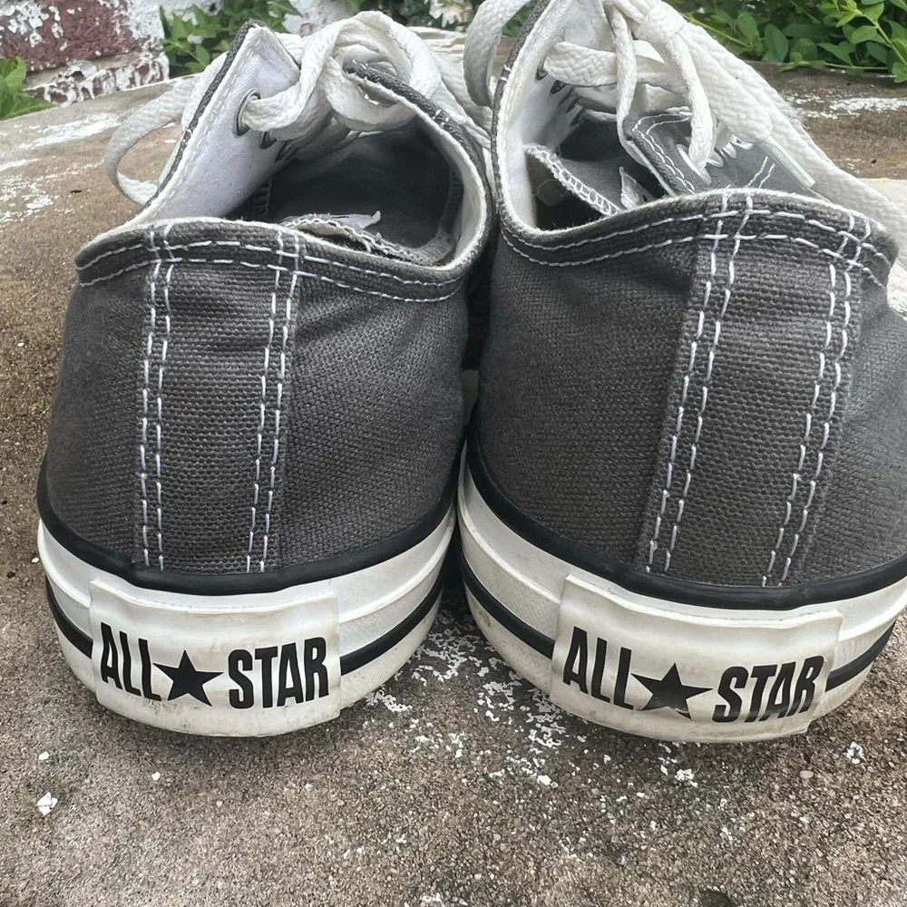Converse Shoes M9/W11 All Star Casual Lace Up Sneakers 1J794 Grey Textile - Picture 3 of 8